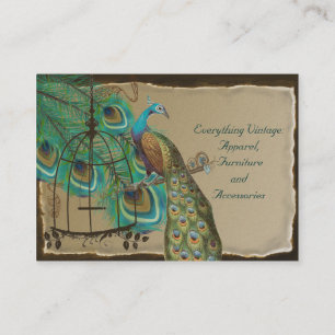 Carte De Visite Arêtes brûlées Pierres de paon Vintages Pieds de b