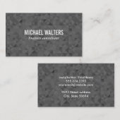 Carte De Visite Arêtes de requin foncé (Devant / Derrière)
