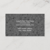 Carte De Visite Arêtes de requin foncé (Dos)