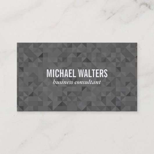 Carte De Visite Arêtes de requin foncé (Devant)