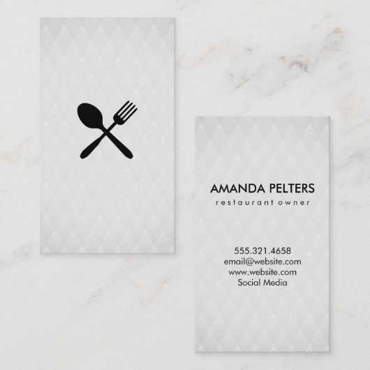 Carte De Visite Argent (Devant / Derrière)