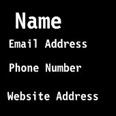 Carte De Visite Argent