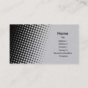 Carte De Visite Argent à noircir