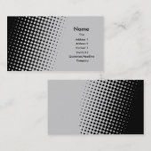 Carte De Visite Argent à noircir (Devant / Derrière)