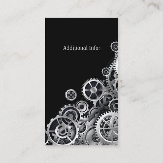 Carte De Visite Argent à vapeur 2 (Dos)