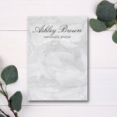 Carte De Visite Argent Aquarelle Bijoux artisanal Écran d'oreille