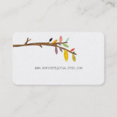 Carte de visite argent arbre (Dos)