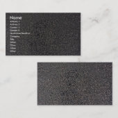 Carte De Visite Argent de relief (Devant / Derrière)