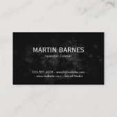 Carte De Visite Argent d'or | Restaurant gastronomique (Dos)