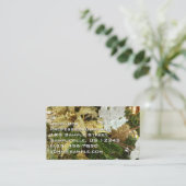 Carte De Visite Argent et or Noël Arbre II (Debout devant)