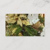 Carte De Visite Argent et or Noël Arbre II (Dos)