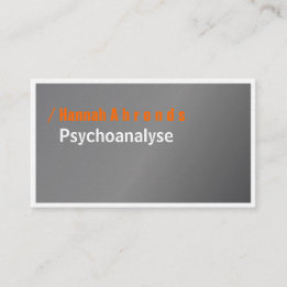 Carte De Visite Argent et typographie, élégant, audacieux