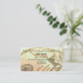 Carte De Visite Argent financier de solutions (Debout devant)