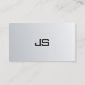 Carte De Visite Argent Look élégant design élégant professionnel (Devant)