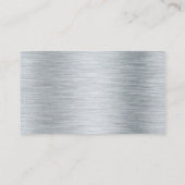 Carte De Visite Argent métallique brossé (Dos)