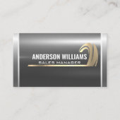 Carte De Visite Argent Métallisé | Graphique de pneus auto Gold (Devant)