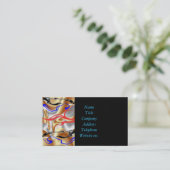 Carte De Visite Argent Or Fancy (Debout devant)