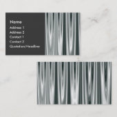 Carte De Visite Argent rapide 01 (Devant / Derrière)