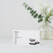 Carte De Visite Argent Roadster (Debout devant)