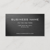 Carte De Visite Argent simple moderne professionnel élégant en (Dos)