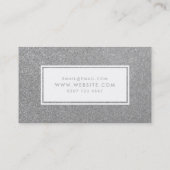 Carte De Visite Argent Sparkle Parties scintillant Hair Make Up Ar (Dos)