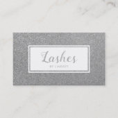 Carte De Visite Argent Sparkle Parties scintillant Lashes Maquille (Devant)