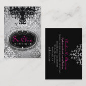 Carte De Visite Argent tellement chic de la boutique 311 (Devant / Derrière)