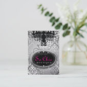 Carte De Visite Argent tellement chic de la boutique 311 (Debout devant)