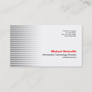 Carte de visite argenté de rayure