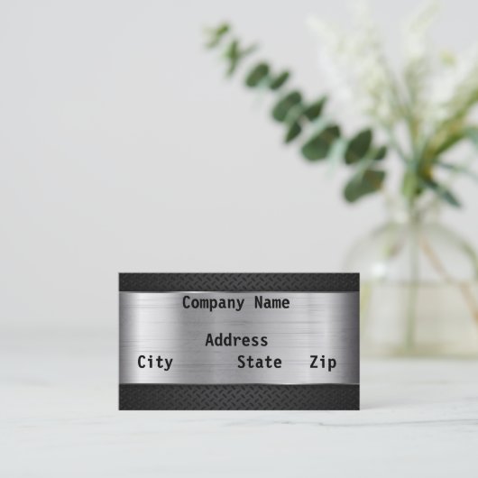 Carte De Visite Argentée (Debout devant)