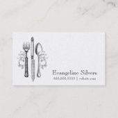 Carte De Visite Argentés vintages de CHROMATOGRAPHIE GAZEUSE (Dos)