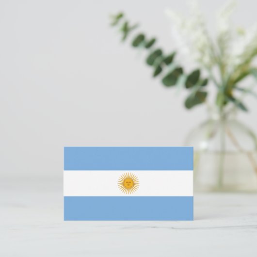 Carte De Visite Argentina flag (Debout devant)
