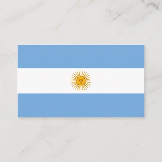 Carte De Visite Argentina flag (Devant)