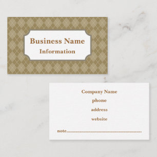 Carte de visite Argyle Café