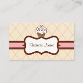 Carte de visite Argyle Cupcake (Devant)