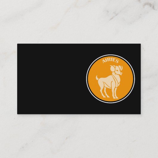 Carte de visite Aries (Dos)