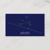 Carte De Visite Aries de Zodiac Constellation (Devant)