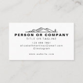 Carte De Visite Arizona Cactus Paysage Ou Immobilier Moderne (Dos)