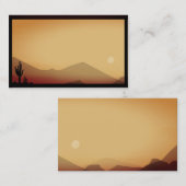 Carte De Visite Arizona Desert Scene sur un (Devant / Derrière)