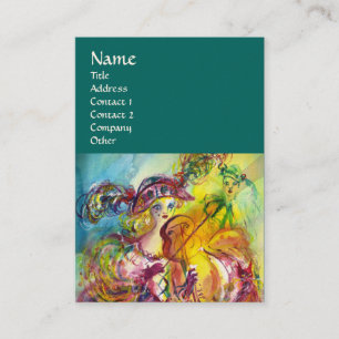 Carte De Visite ARLECCHINA VIOLINIST, Violon, Musique, Artiste de 