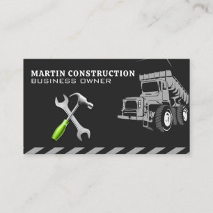 Carte De Visite Armature de marteau Camion de vidange