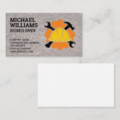 Carte De Visite Armature de marteaux | Logo du Casquette dur (Devant / Derrière)