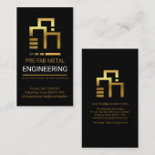 Carte De Visite Armature or Piling Grille Construction (Devant / Derrière)