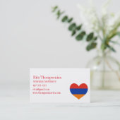 Carte de visite arménien | 3,5" x 2,0", 100 (Debout devant)