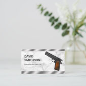 Carte De Visite Armes à feu de pistolet en marbre (Debout devant)