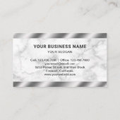 Carte De Visite Armes à feu de pistolet en marbre (Dos)