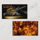 Carte de visite Armes à feu Fire (Devant / Derrière)