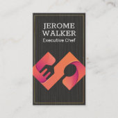 Carte De Visite Armoire culinaire | Texture noire (Devant)