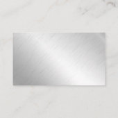 Carte De Visite Armoire de plomberie | Arrière - plan métallique e (Dos)