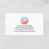 Carte De Visite Armoires blanches verticales Blocs de construction (Dos)